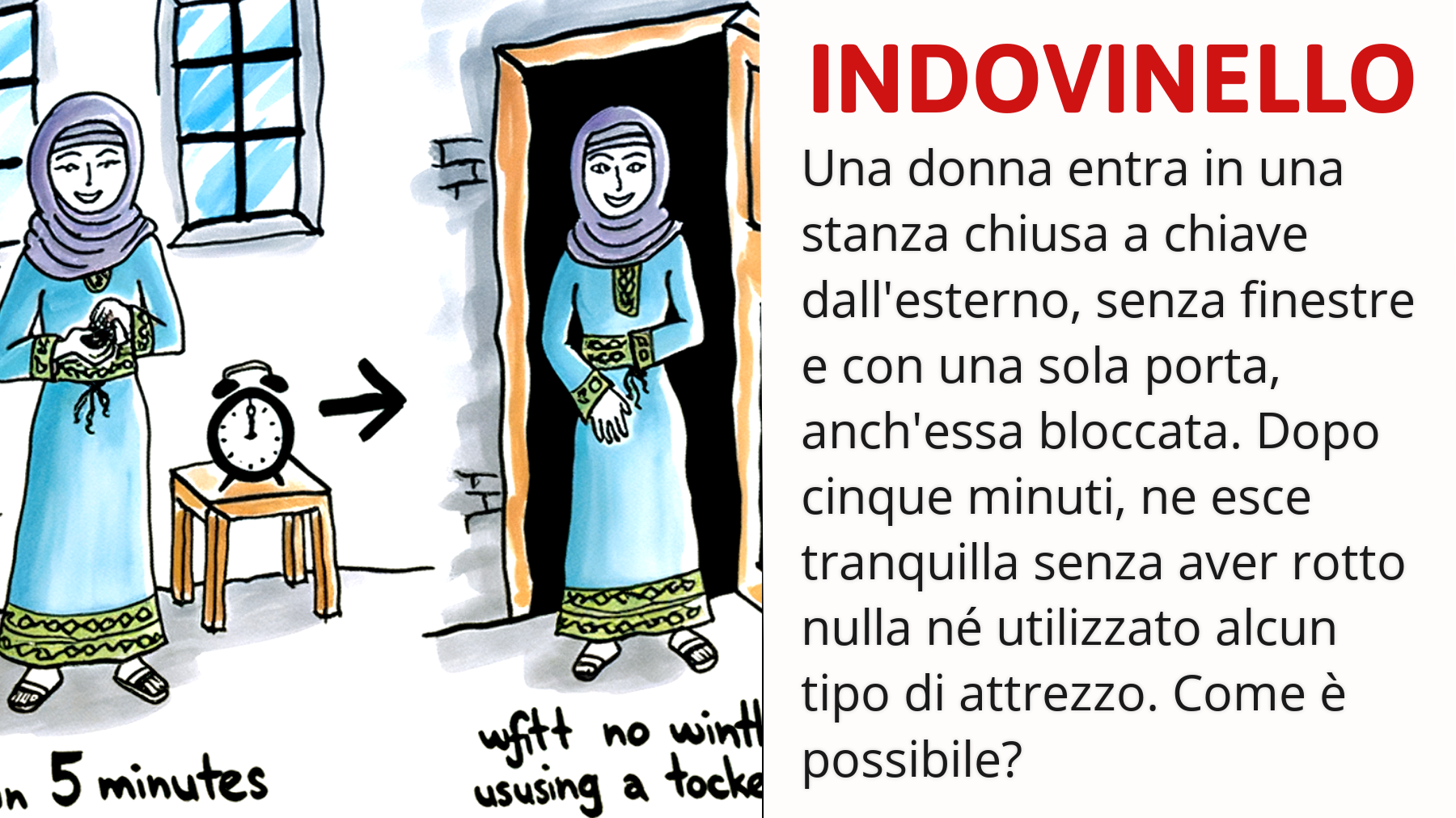 Solo il 2% riesce a risolverlo: Una donna intrappolata in una stanza senza vie di fuga. Come fa a uscirne?