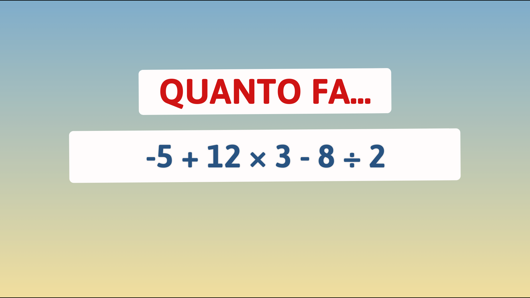 \"Svelato L'indovinello Della Matematica Che Sta Confondendo Anche Le Menti Più Brillanti: Riesci A Risolverlo?\""