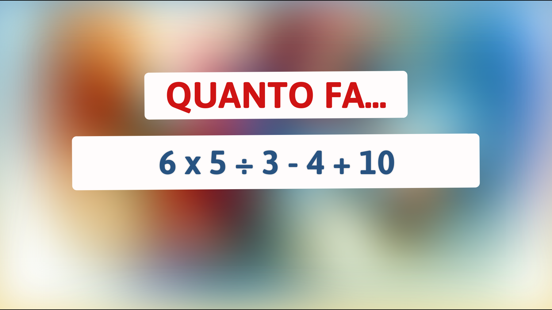 La sfida matematica che solo i geni riescono a risolvere: Sei tra loro? Scoprilo adesso!"