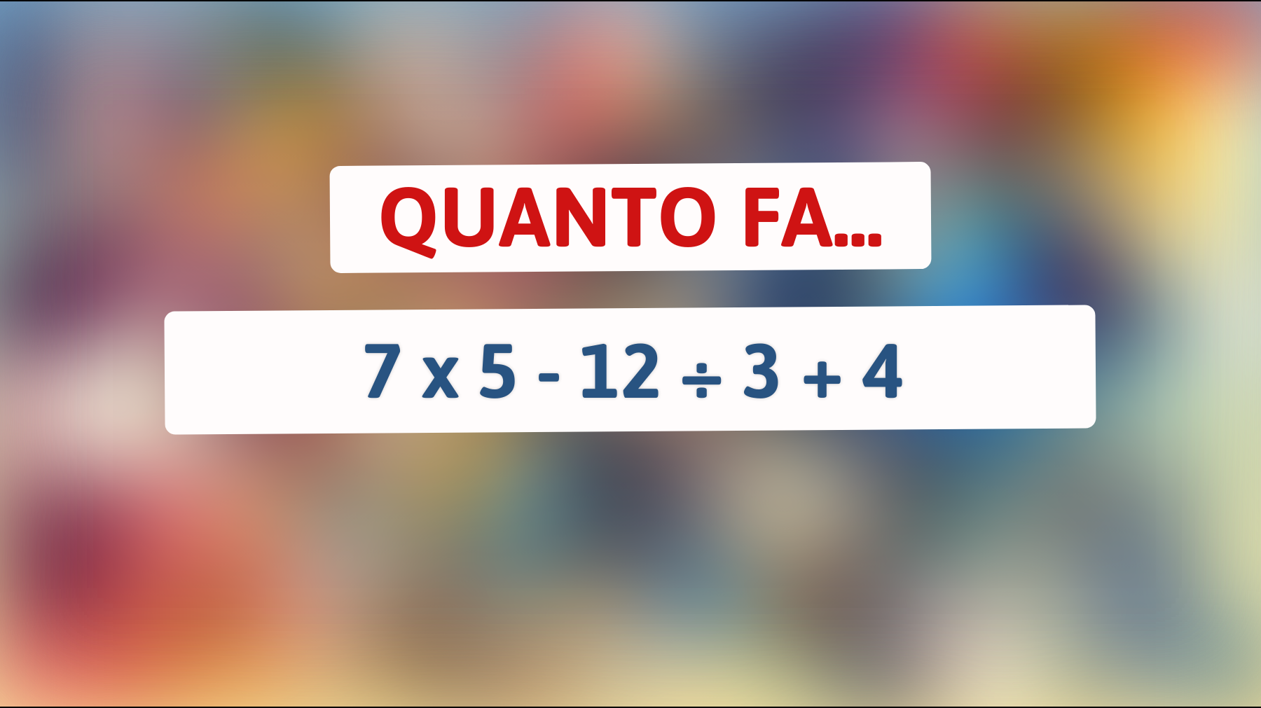 Solo i veri geni della matematica possono risolvere questo enigma cerebrale: sei all'altezza della sfida?"